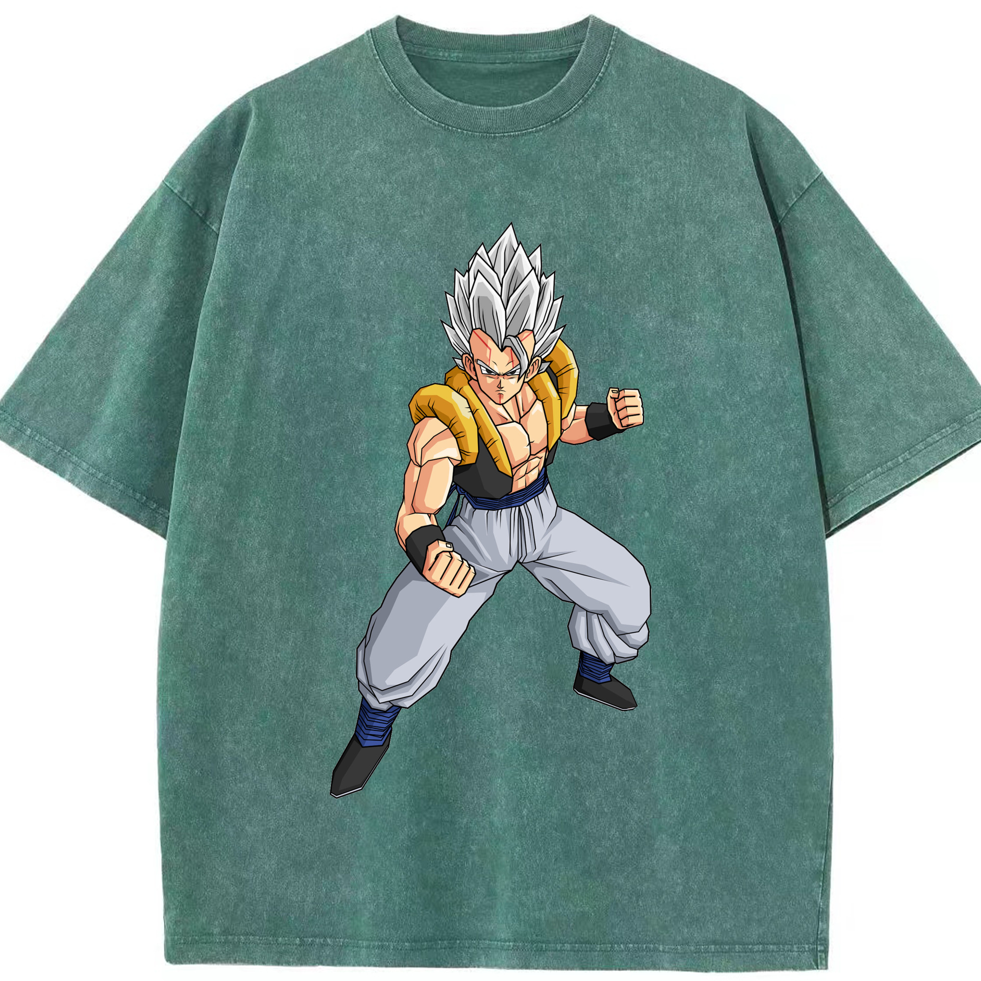 （画像用） ドラゴンボール ベジータ四世（Bejīta Yonsei）DRAGON BALL Vegeta IV 綿100% ヴィンテージ風 半袖Tシャツ（フロントプリント）